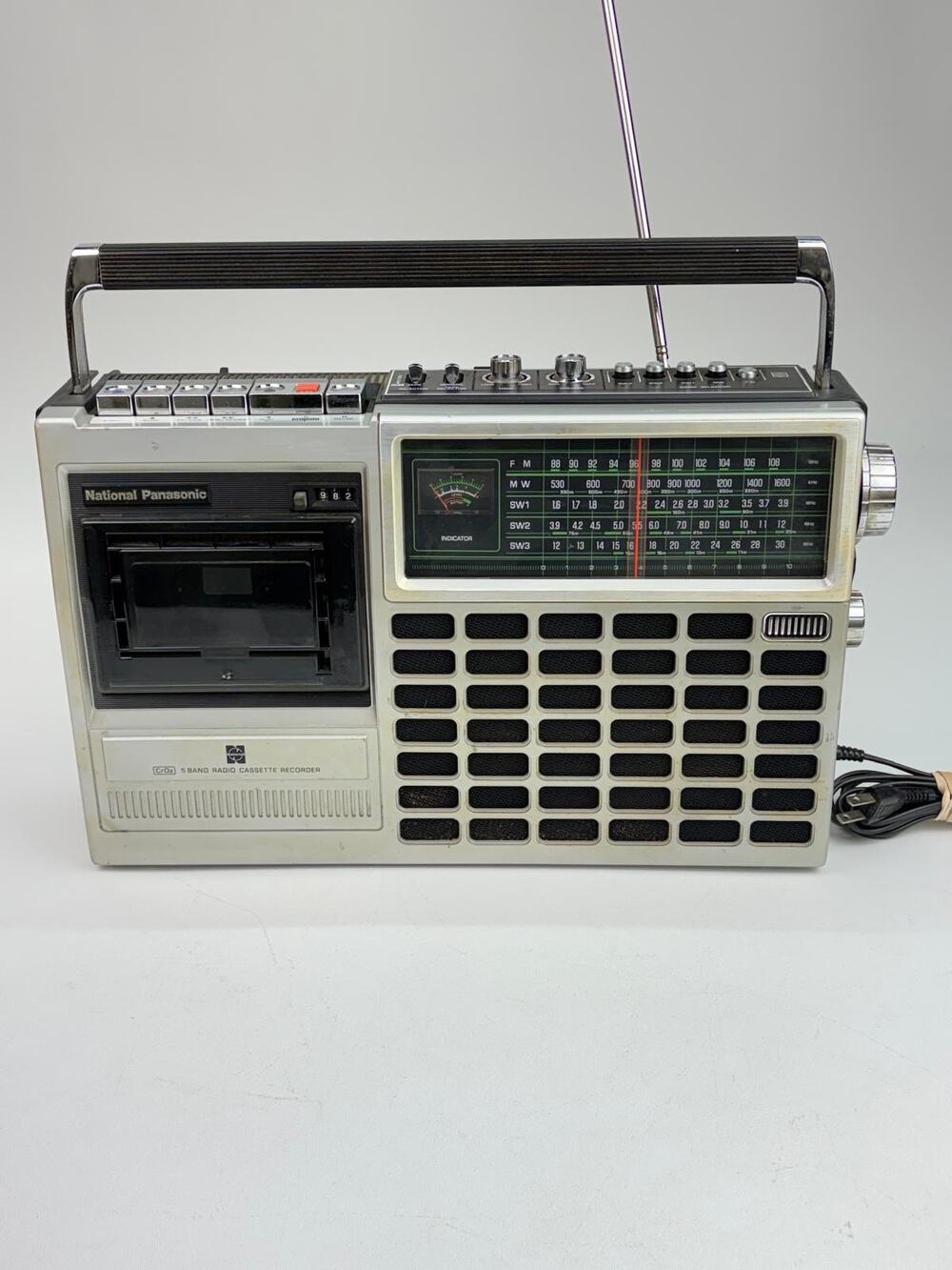 Vtg 1970s National Panasonic RQ-554FTS 5-Band Shortwave Radio Cassette Recorder